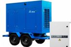 ТСС ЭД-128-Т400-2РПМ20 в погодозащитном кожухе на прицепе с АВР