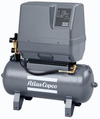 Поршневой компрессор Atlas Copco LFx 2 1PH на тележке с ресивером