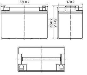 YELLOW HRL 12-400W (100 Ач)