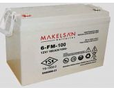 Аккумуляторная батарея Makelsan 6-FM-100G номинальной емкостью 100 Ач